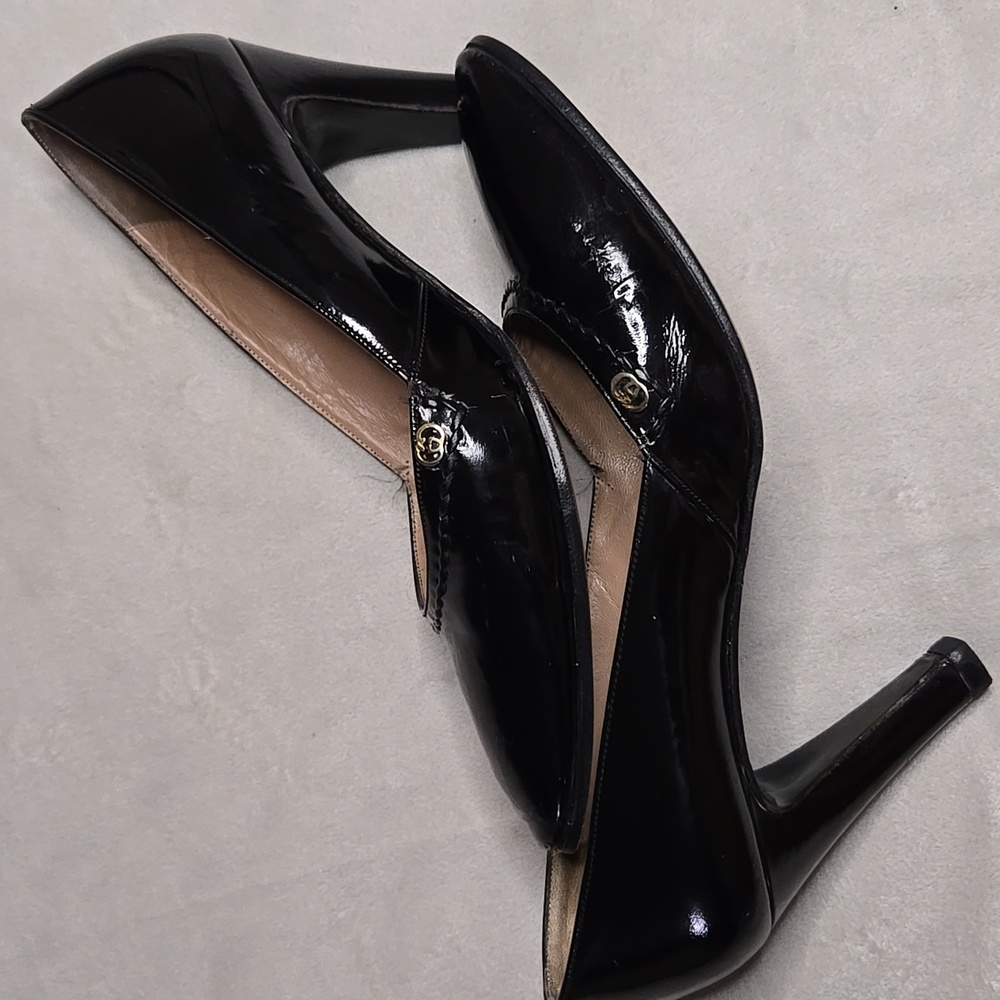 VINTAGE GUCCI Black Patent Leather Heels - Picture 13 of 17